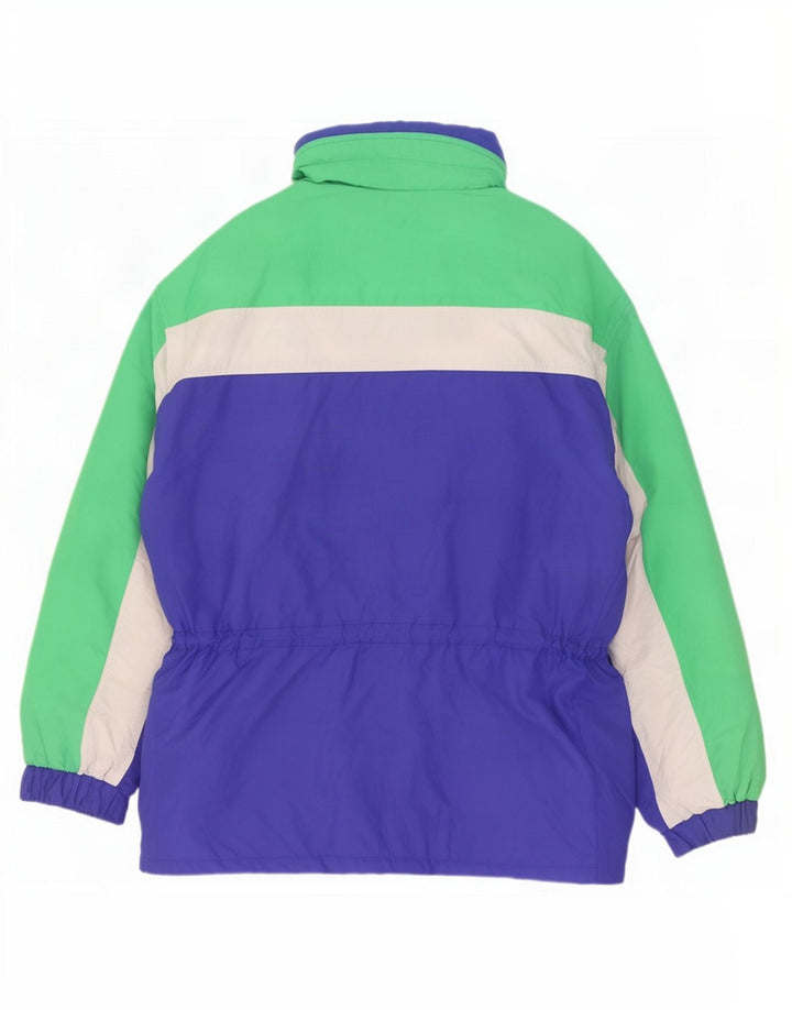 Sergio Tacchini Herre Hætte Skijakke IT 54 2XL Blå Colourblock Polyamid