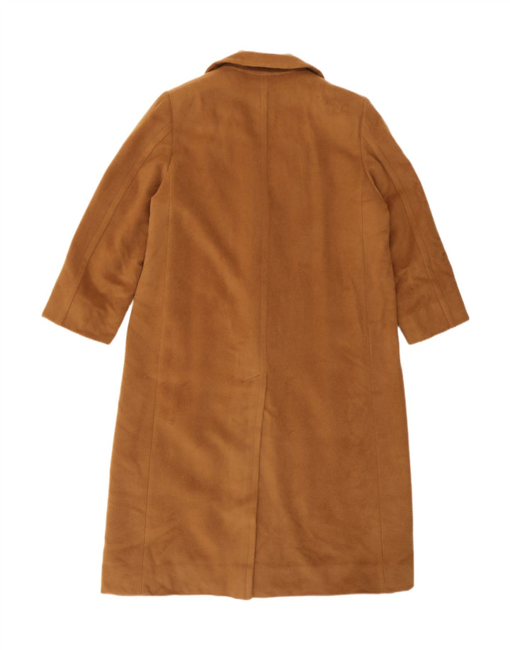 Piacenza Womens Double Breasted Coat UK 12 Medium Beige