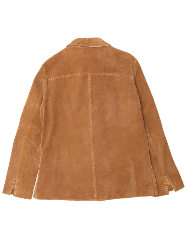 TCM Womens Suede Jacket UK 16/18 Large Beige Leather