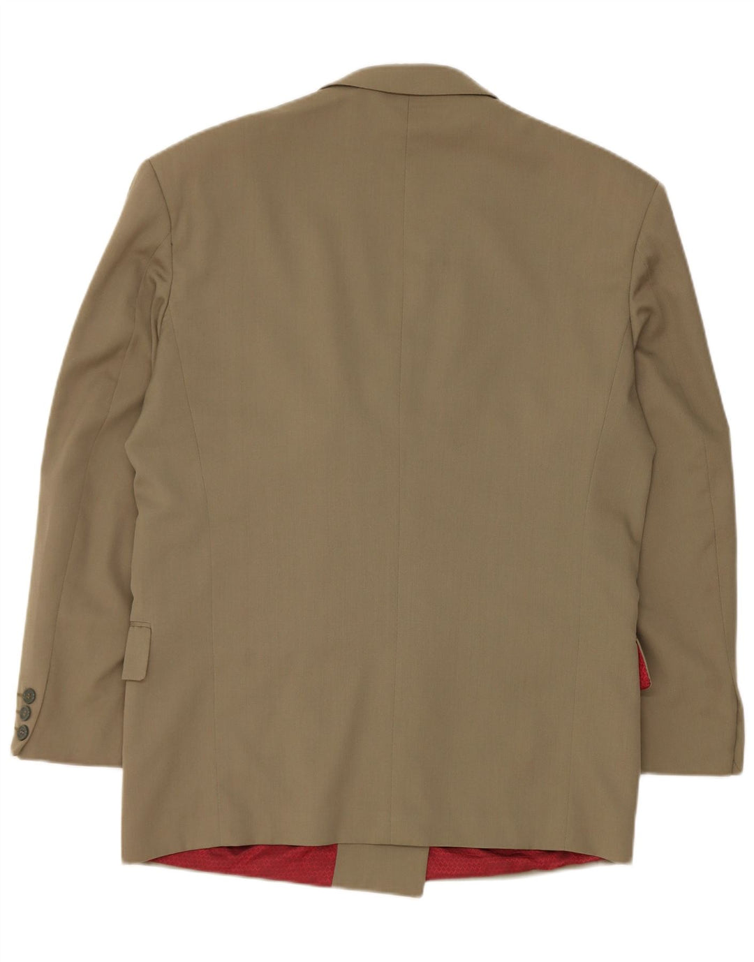 Vintage Womens Double Breasted Blazer Jacket UK 40 Large Khaki Wool