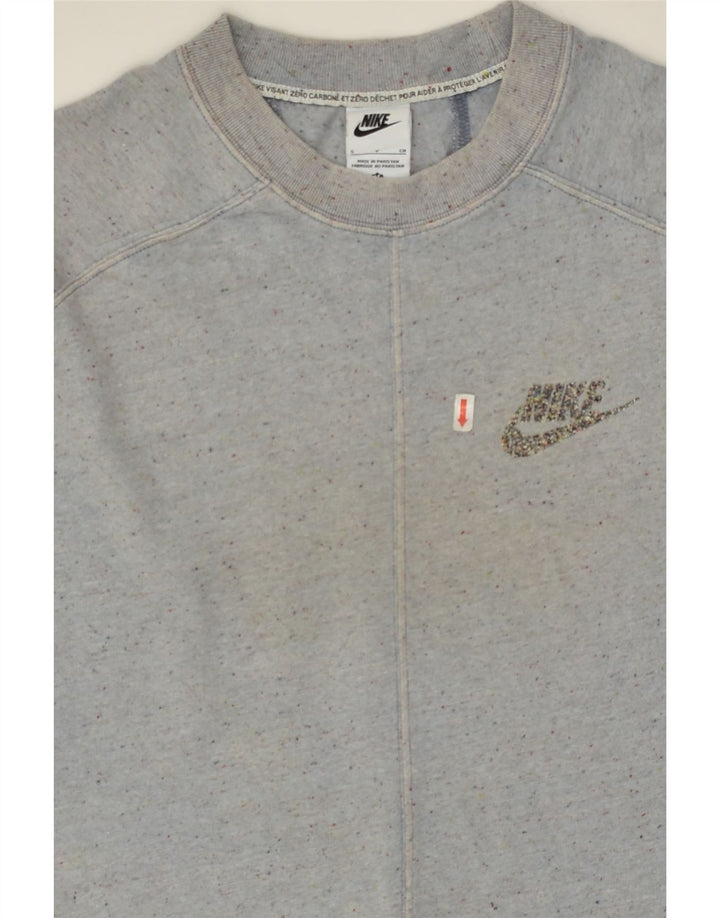 NIKE Mens T-Shirt Top Small Grey Flecked Cotton Vintage Nike and Second-Hand Nike from Messina Hembry 
