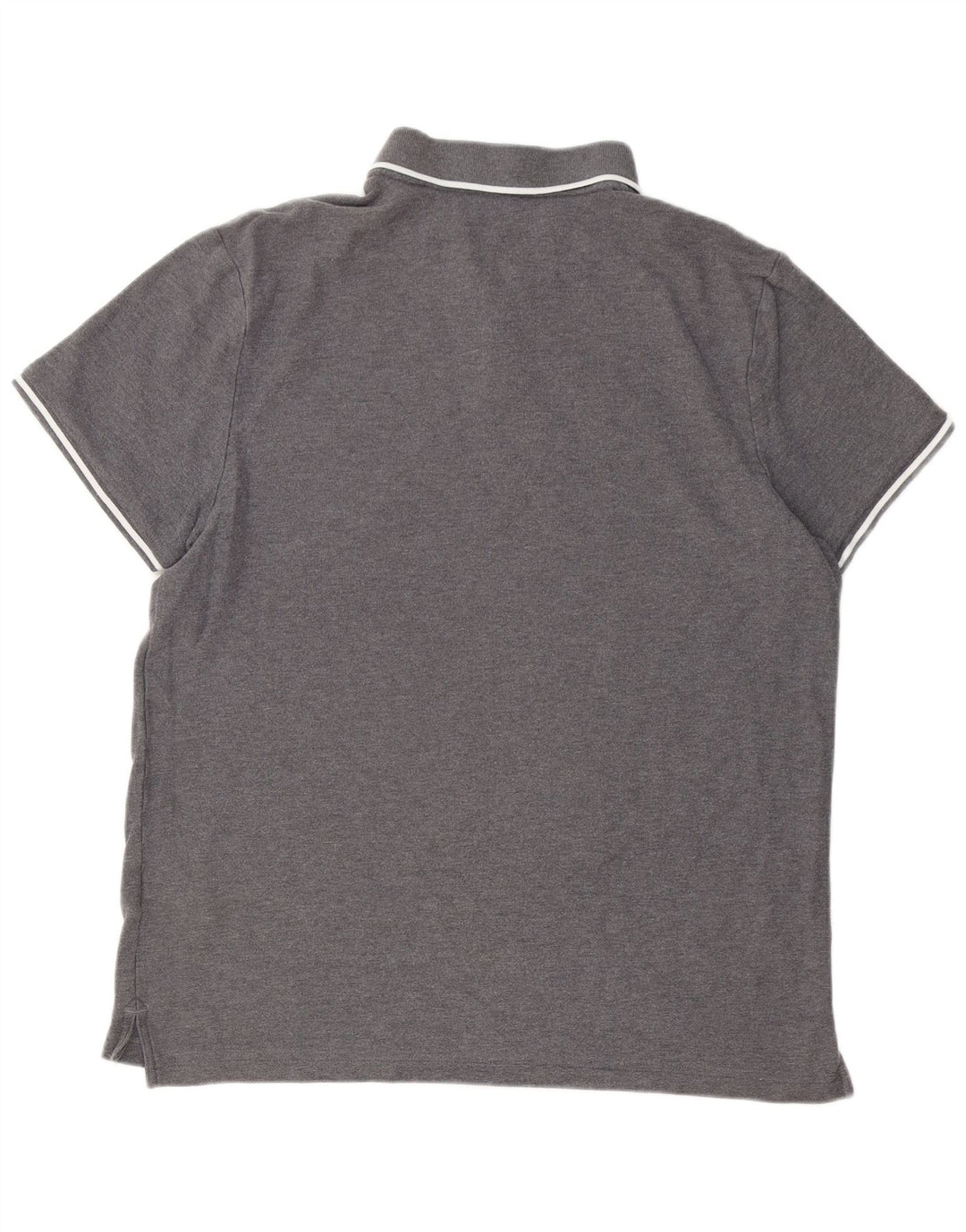 NIKE Mens Polo Shirt XL Grey Cotton