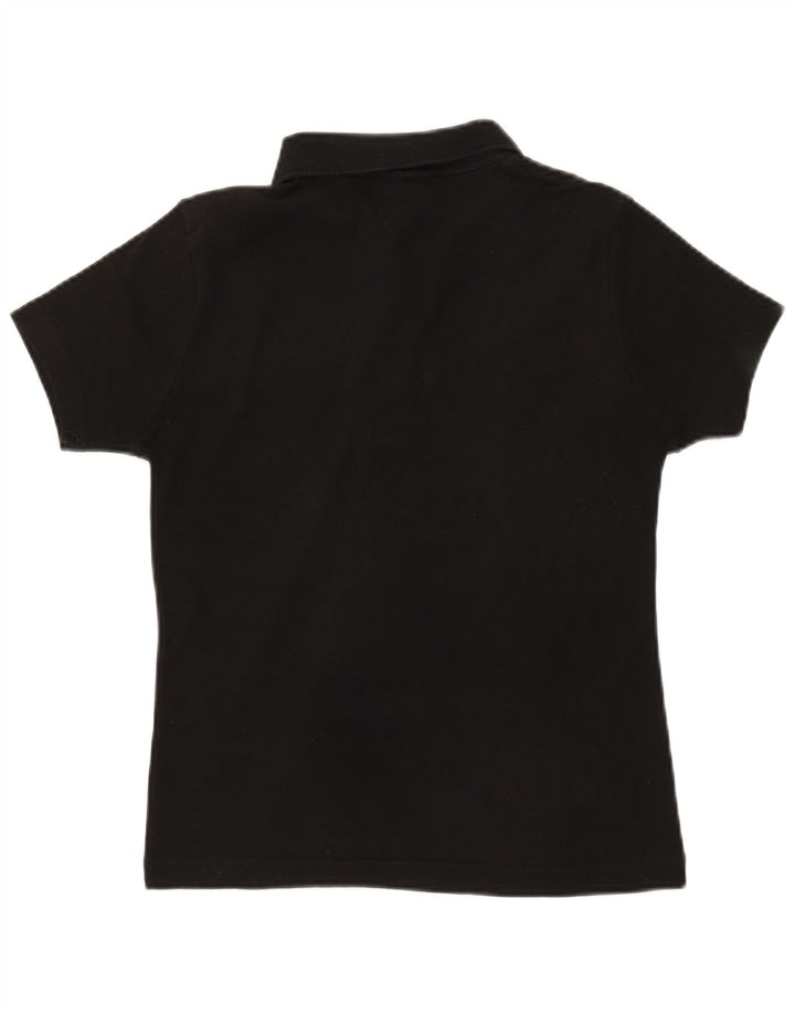 Lacoste Womens Polo Shirt Size 42 Large Black Cotton