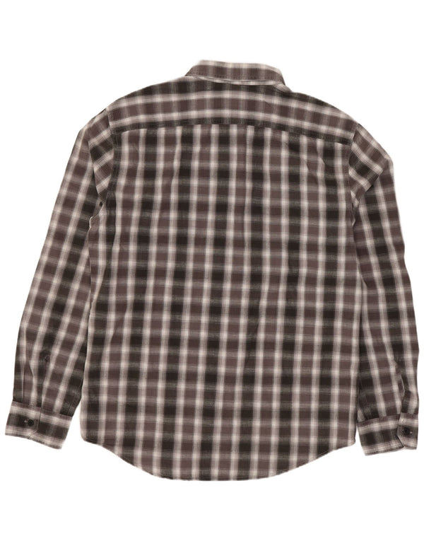 Levi's Mens Standard Fit Shirt Medium Grey Check Cotton