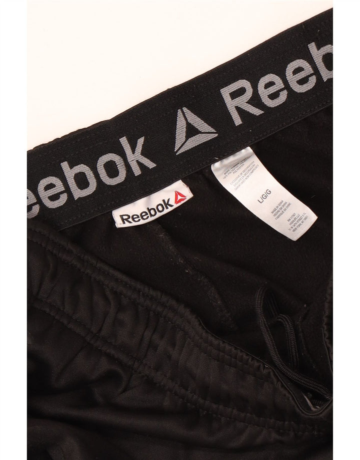 REEBOK Pantaloni da tuta da uomo Joggers Large Nero Poliestere