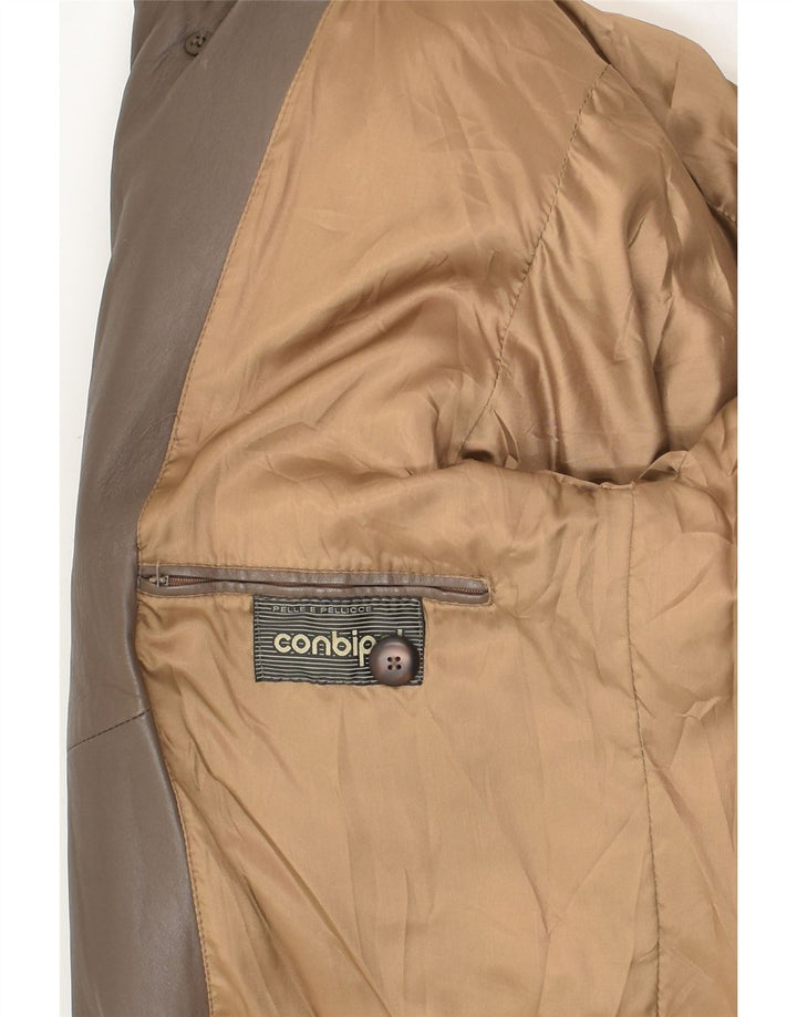 Giacca in Pelle Uomo CONBIPEL IT 46 Piccola Pelle Marrone