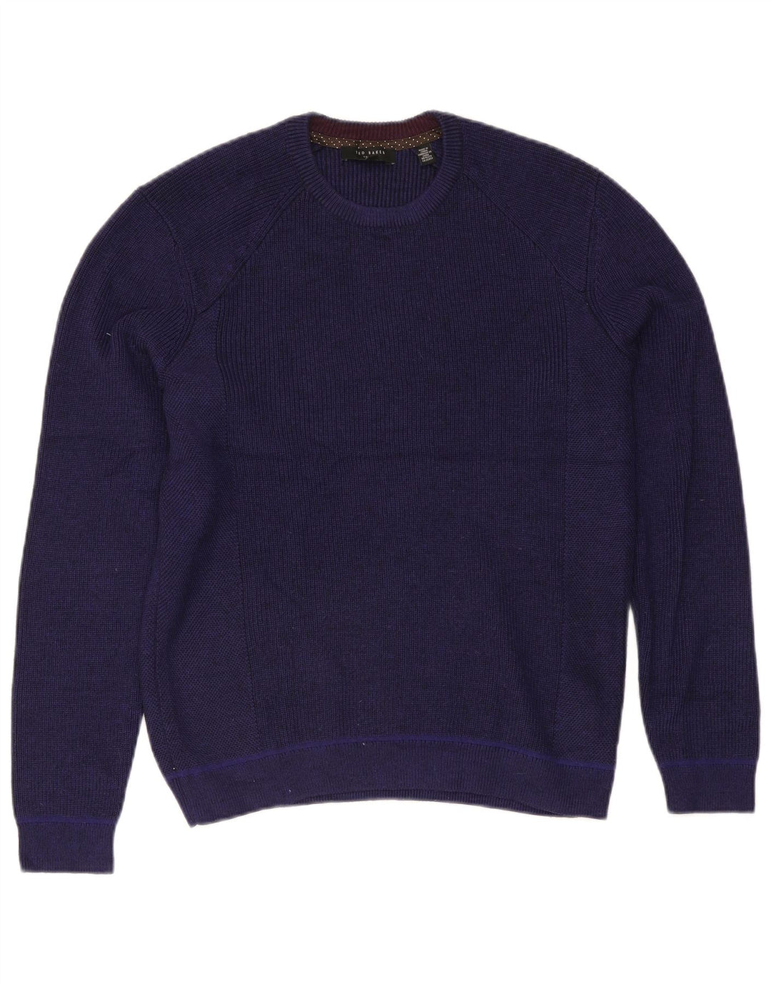 Pulover pentru bărbați Ted Baker cu gâtul turnat, marimea 4, mare, poliester, albastru