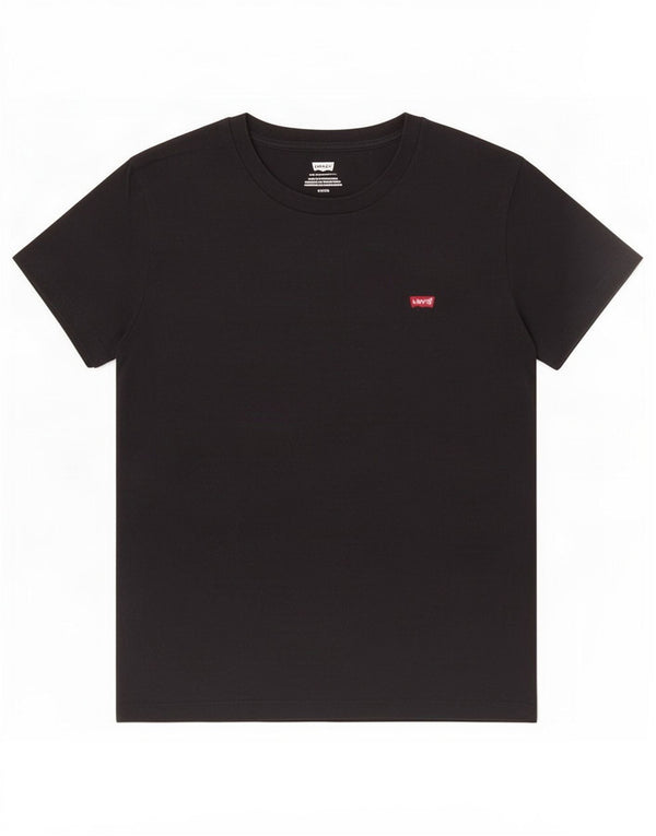 Женская футболка Levi's Top UK 10, маленькая, черный хлопок