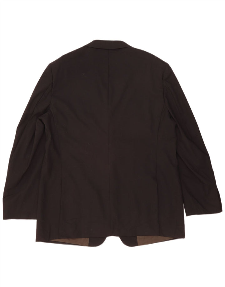Marks & Spencer jachetă pentru bărbați cu 2 nasturi, UK 46 XL, lână neagră