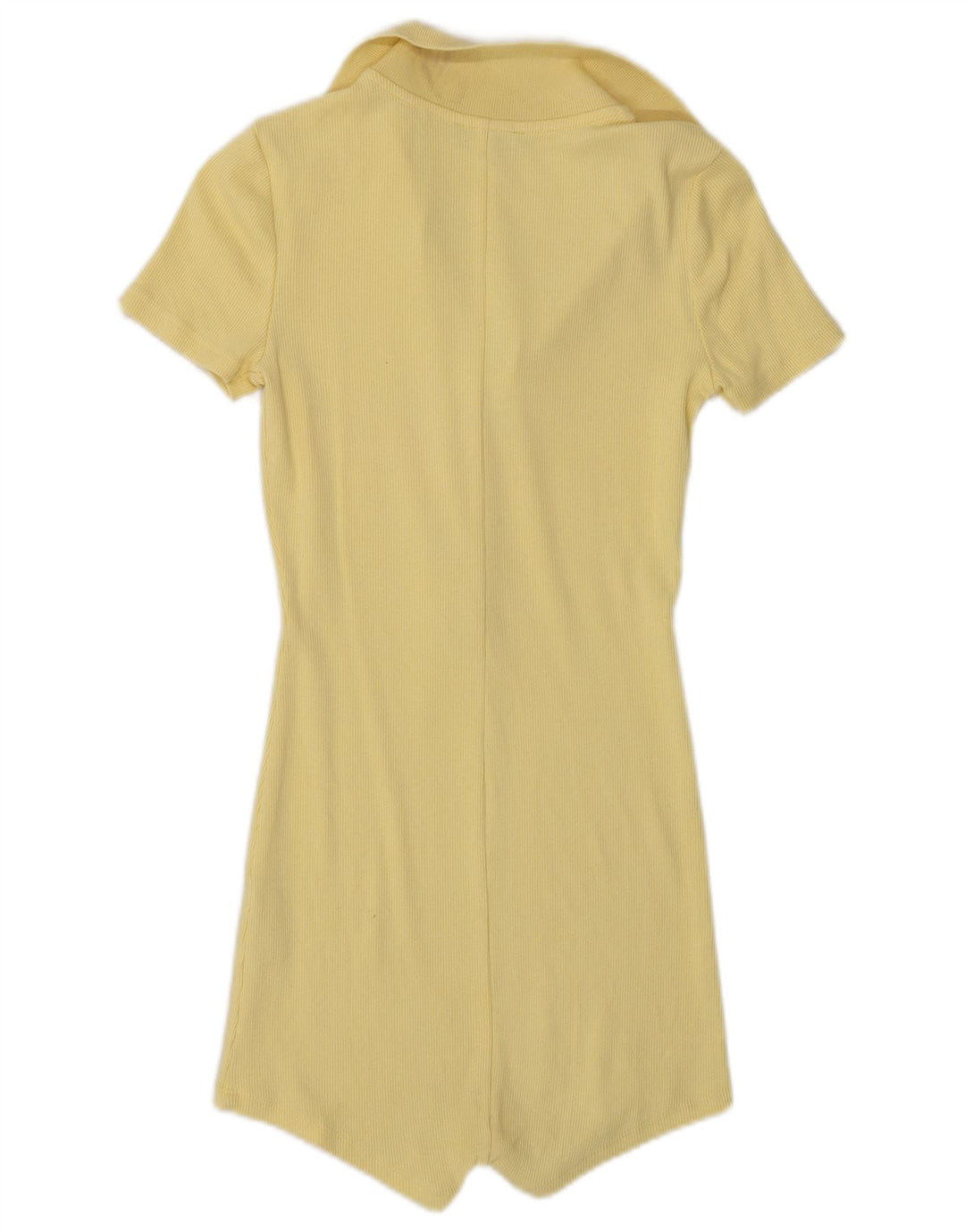 Zara Womens Short Sleeve Playsuit UK 8 Small  Yellow