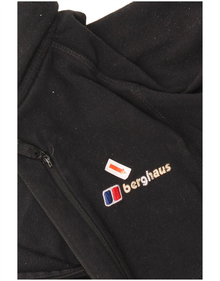 Berghaus Mens Zip Neck Fleece Jumper 2XL Black Polyester
