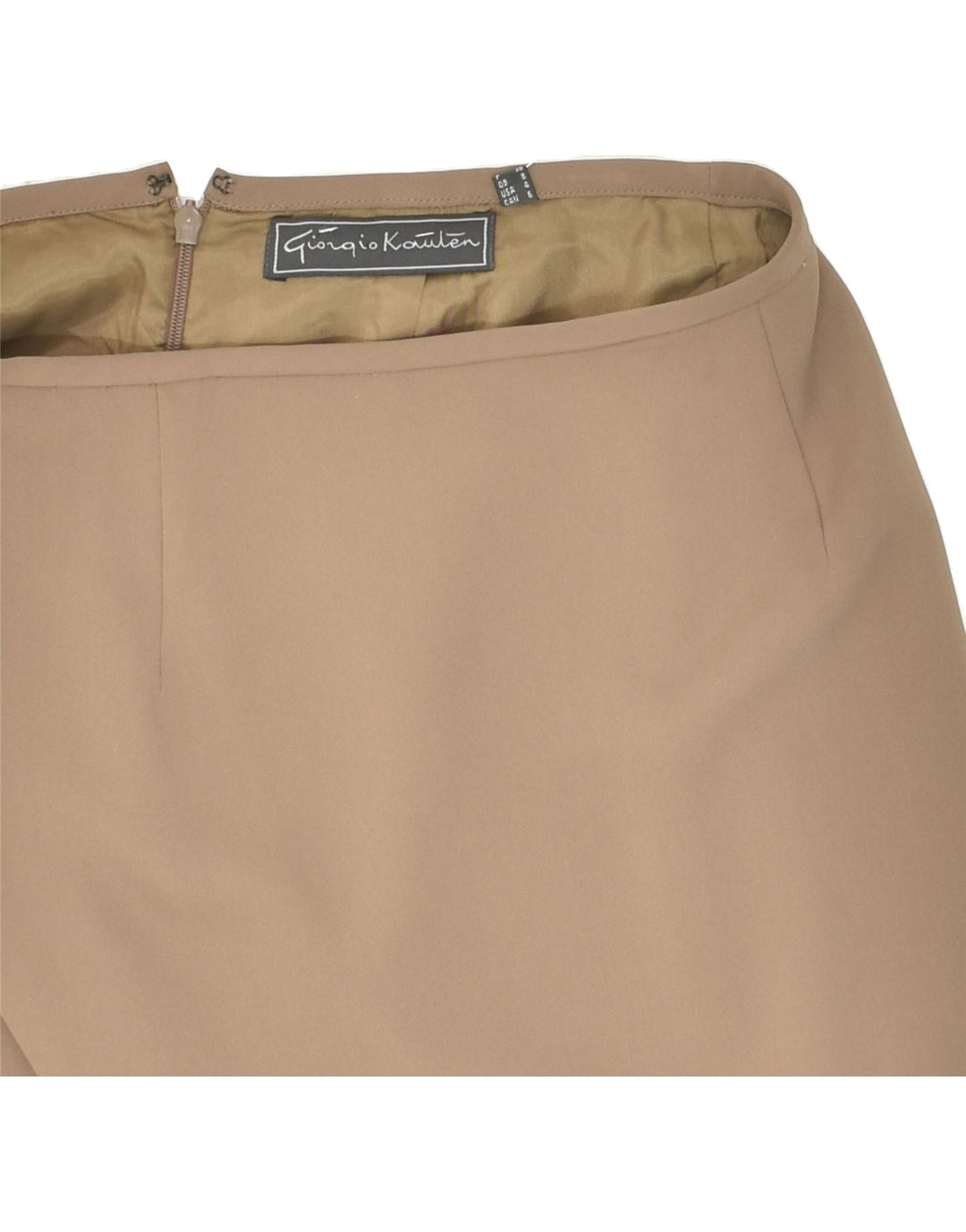 VINTAGE Womens Pencil Skirt UK 8 Small W26 Grey Polyester Vintage Vintage and Second-Hand Vintage from Messina Hembry 