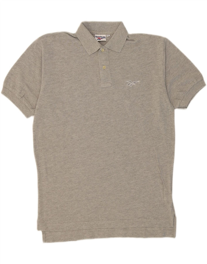 REEBOK Mens Polo Shirt Small Grey Cotton Vintage Reebok and Second-Hand Reebok from Messina Hembry 