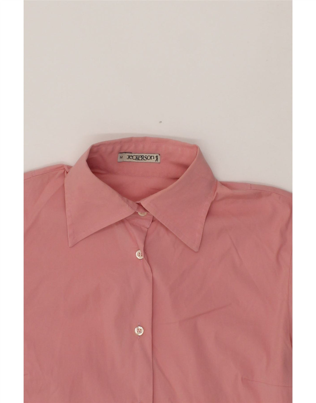 JECKERSON Womens Shirt UK 12 Medium Pink Cotton Vintage Jeckerson and Second-Hand Jeckerson from Messina Hembry 