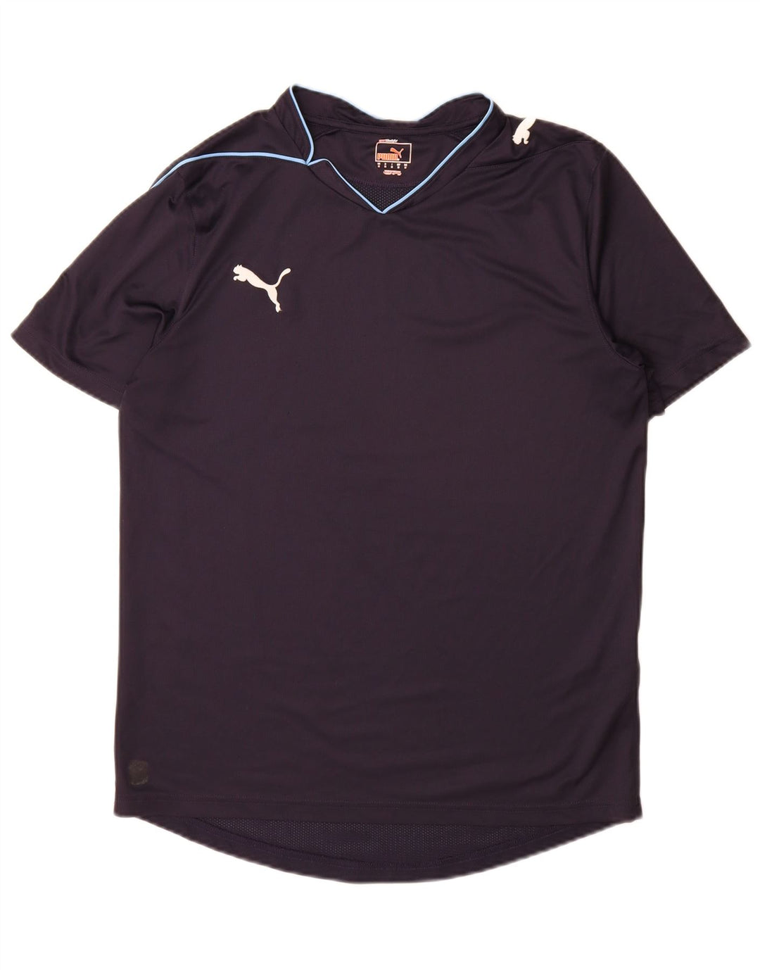 Puma Mens T-Shirt Top Medium Navy Blue Polyester