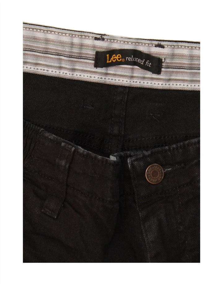 LEE Womens Relaxed Fit Straight Jeans W36 L31 Black Vintage Lee and Second-Hand Lee from Messina Hembry 