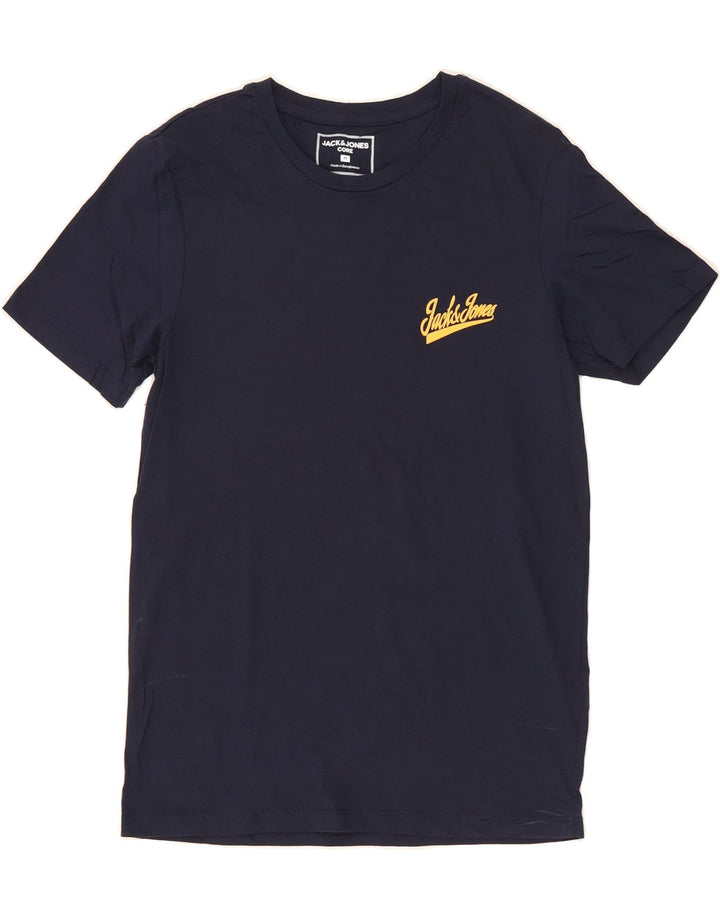 JACK & JONES Mens T-Shirt Top Medium Black Cotton Vintage Jack & Jones and Second-Hand Jack & Jones from Messina Hembry 