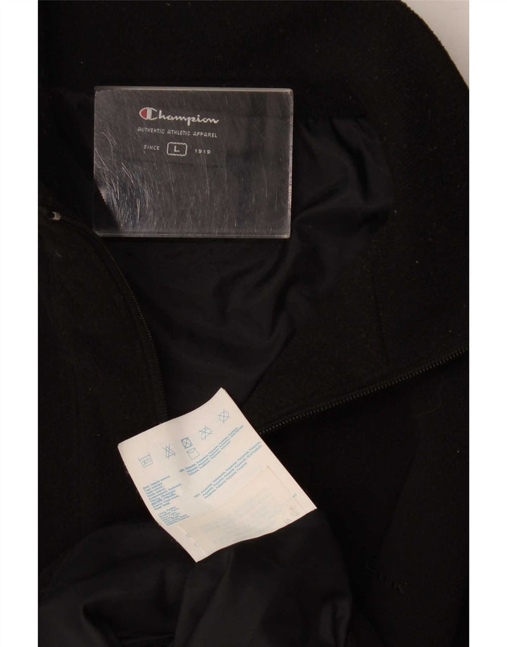 Champion Herre Fleecejakke UK 40 Stor Sort Polyester