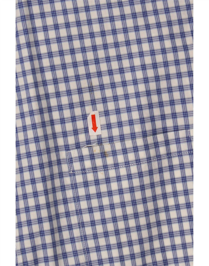 J. CREW Mens Shirt XL Blue Check Cotton