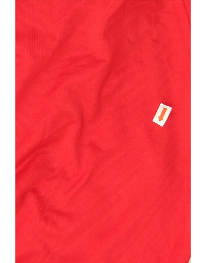 Asics Womens Tracksuit Trousers UK 8 Small  Red Polyester