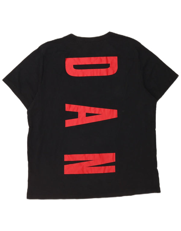 Jordan Mens Graphic T-Shirt Top XL Black Cotton