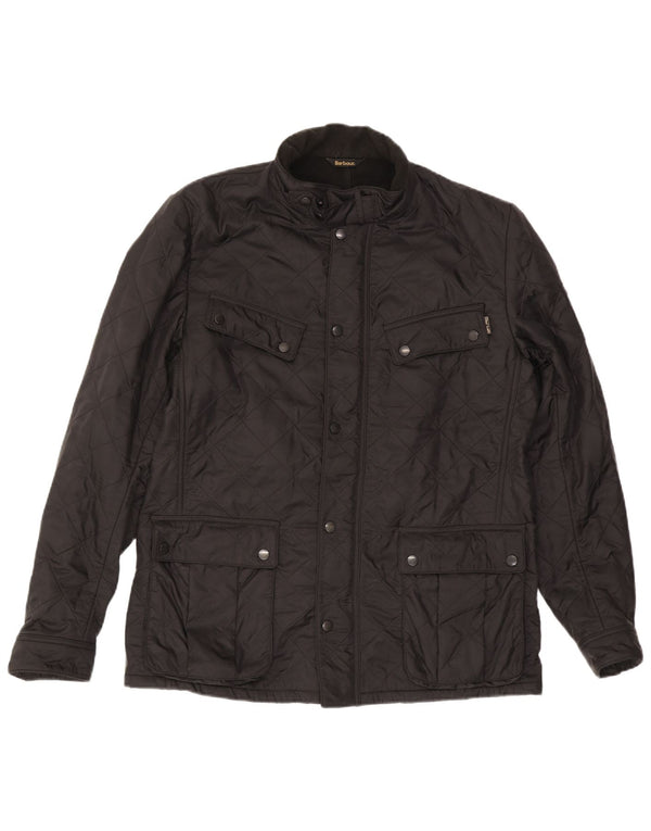 Giacca trapuntata da uomo Barbour UK 42 XL nera in poliammide