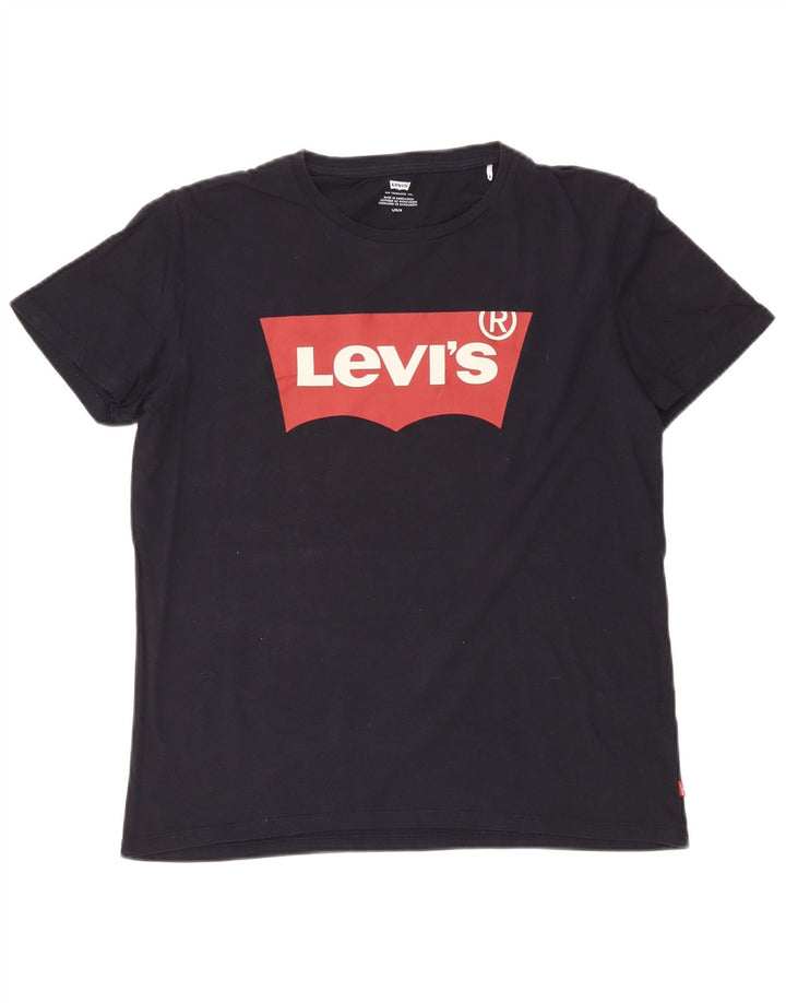 Levi's Mens Graphic T-Shirt Top Large Navy Blue