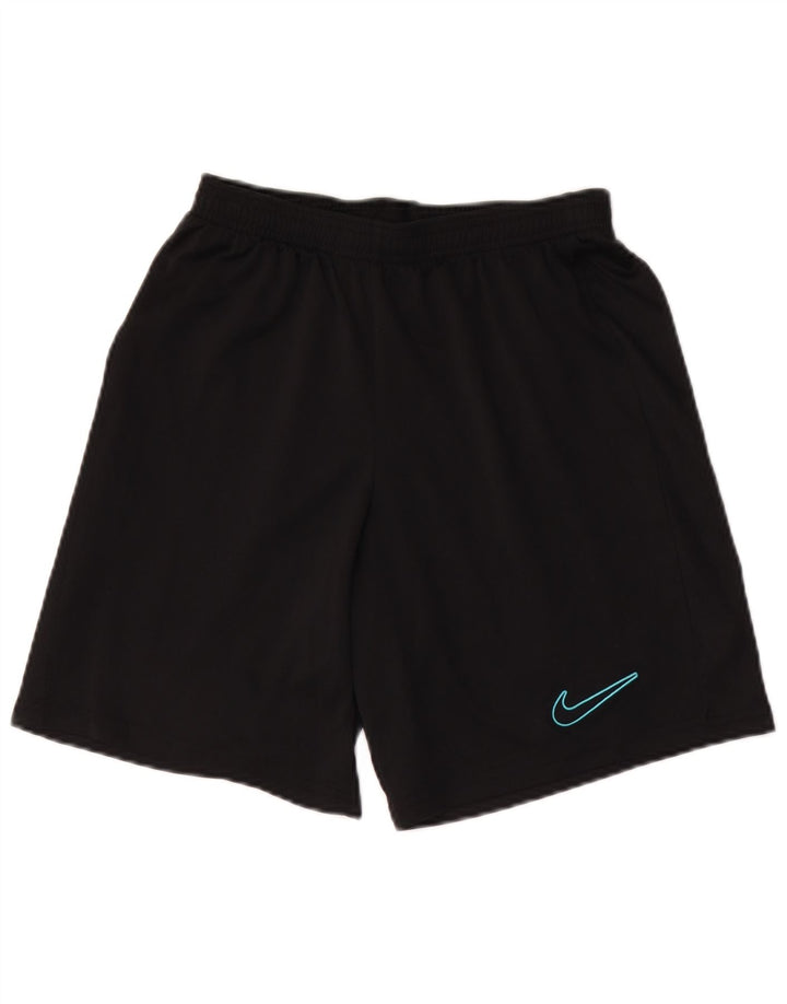 Nike Boys Dri Fit Slim Sport Shorts 10-11 Years Medium Black Polyester