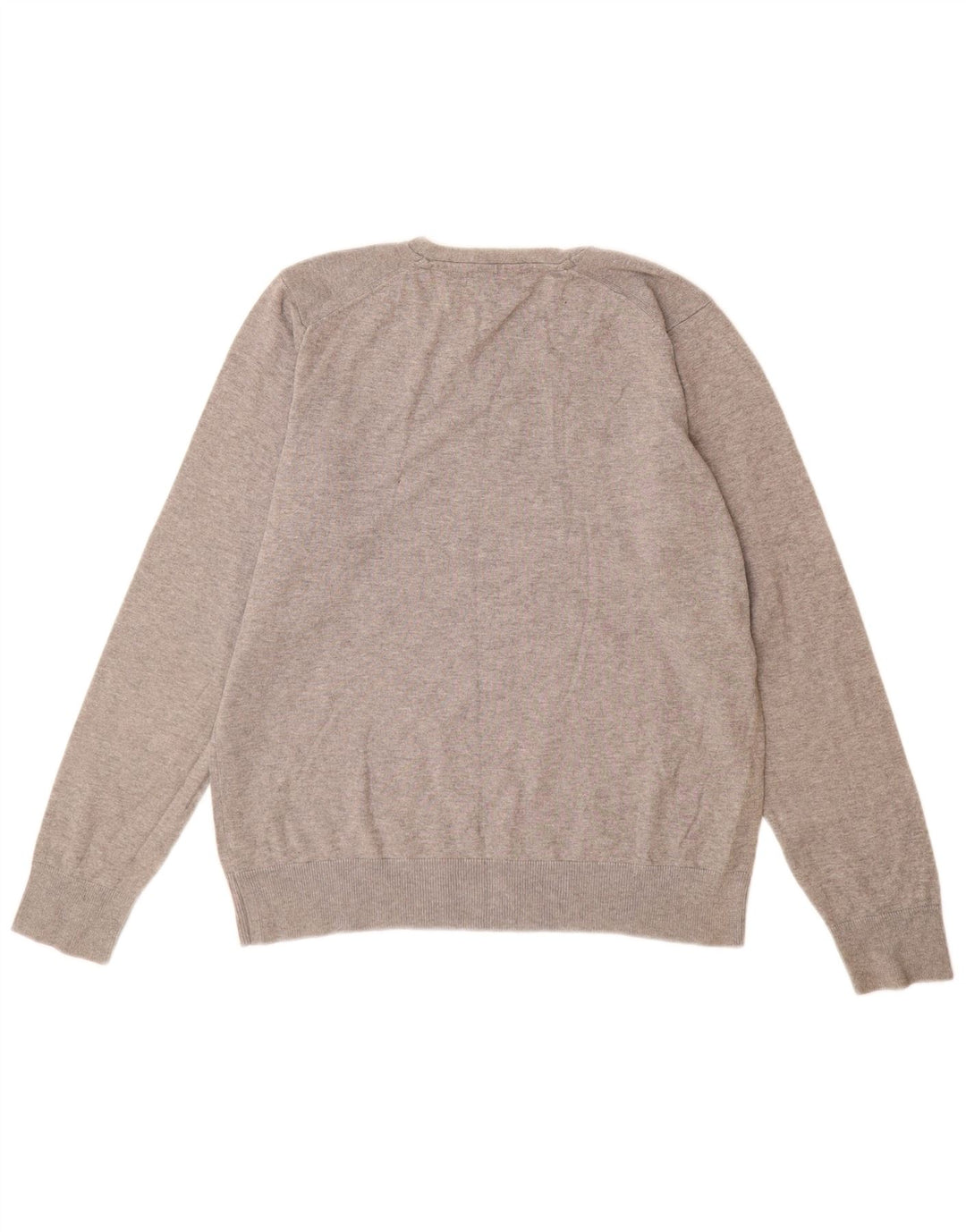 Marks & Spencer Womens Autograph V-Neck Jumper Sweater UK 14 Medium Grey