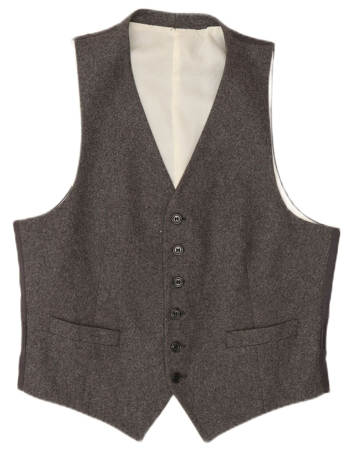 Chaleco vintage para hombre pequeño gris