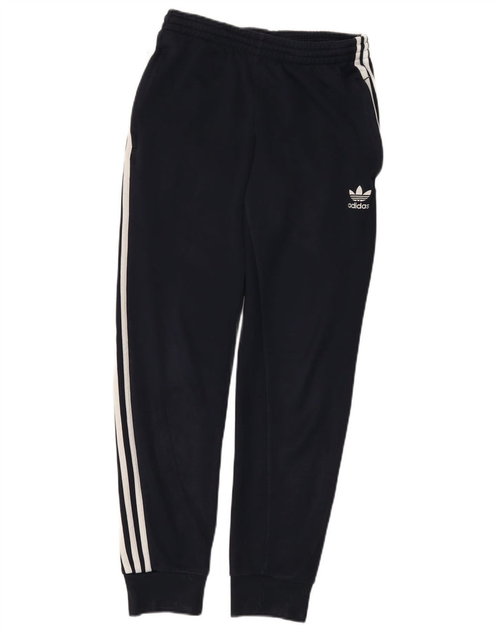 Adidas Mens Tracksuit Trousers Joggers Small  Navy Blue Polyester