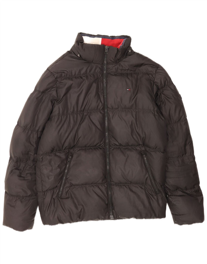 Tommy Hilfiger Mens Padded Jacket UK 42 XL Black Polyester