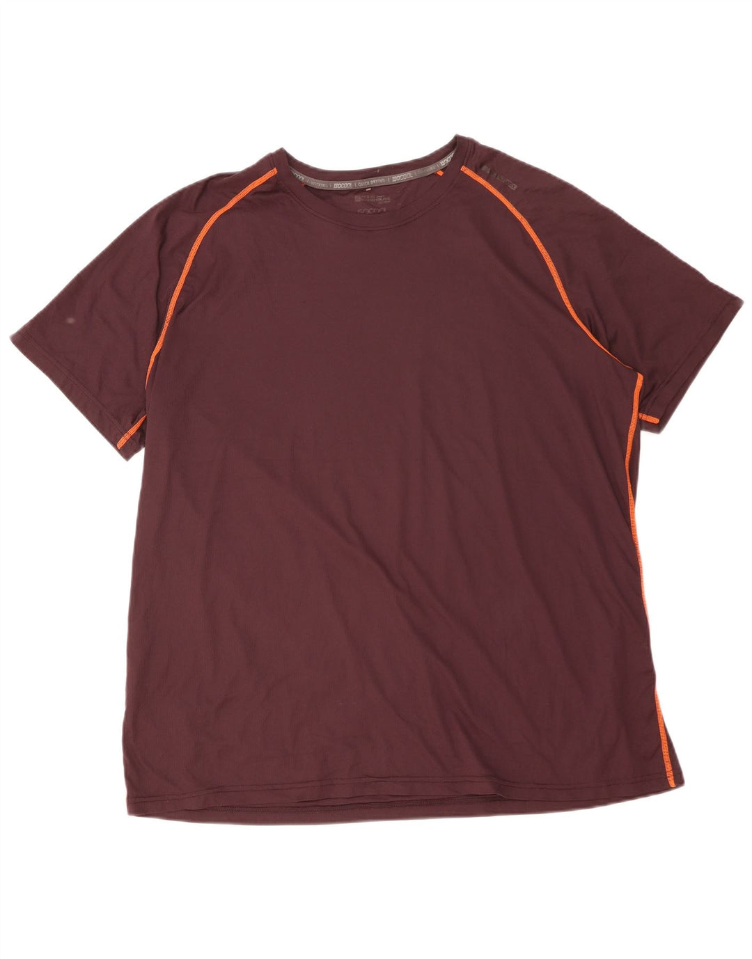 Mountain Warehouse Mens T-Shirt Top XL Maroon Polyester