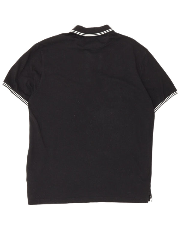 Champion Herre Easy Fit Polo Shirt Stor sort bomuld
