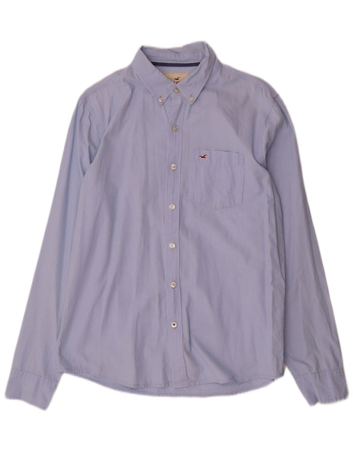 Hollister Mens Shirt Large Blue Cotton