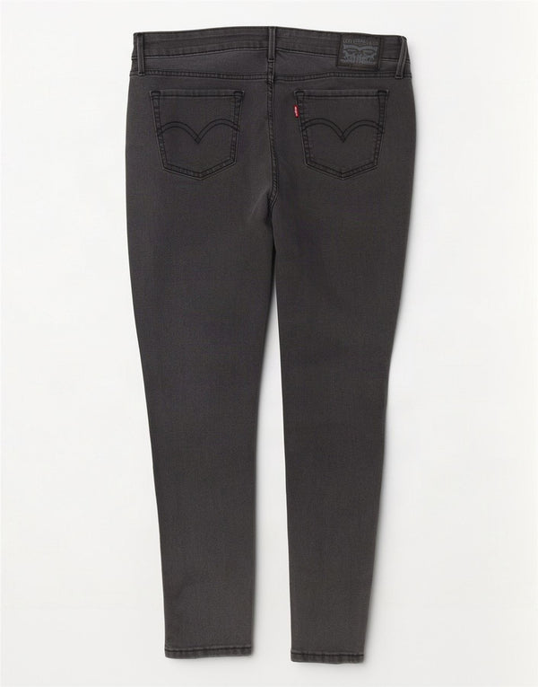 Jeans skinny Levi's 711 da donna W27 L27 cotone grigio