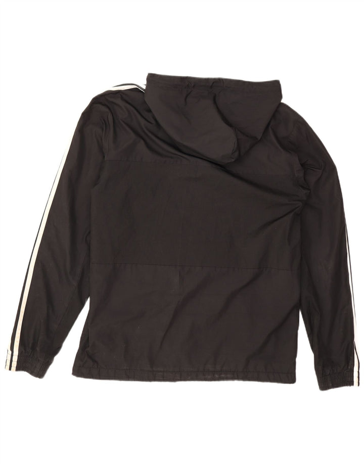 Adidas Regnjakke med hætte til mænd UK 38 Medium Sort Polyester