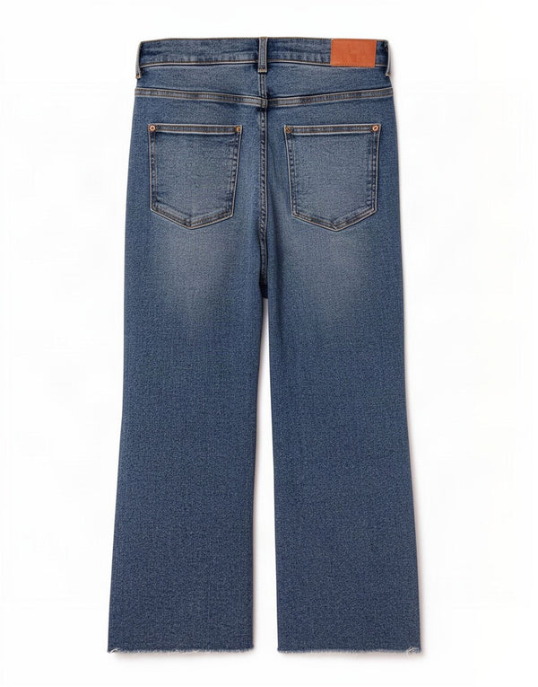 Jeans corti da donna Zara EU 42 Large W32 L25 Blu