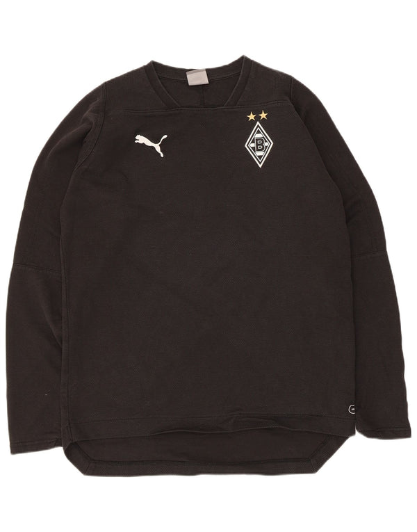 Felpa da uomo Puma BVB Dortmund, maglione medio, cotone nero