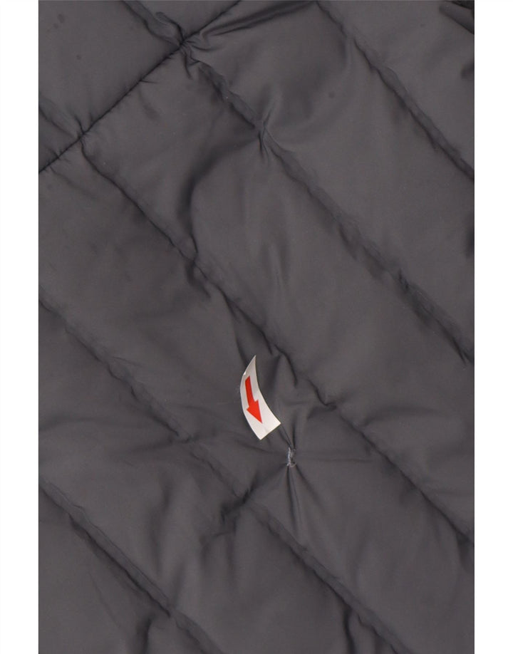 ADIDAS Chaqueta acolchada con capucha para hombre UK 38 Poliéster gris medio