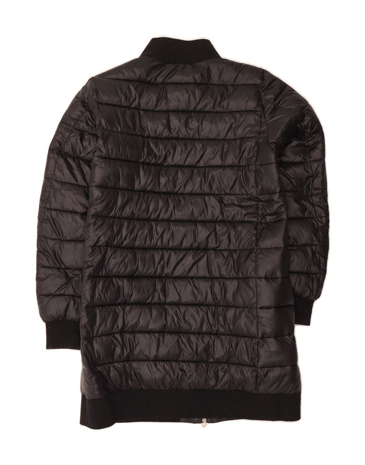 CHAMPION Womens Padded Coat UK 14 Medium Black Polyamide Vintage Champion and Second-Hand Champion from Messina Hembry 