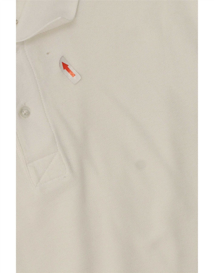 Nike Mens Polo Shirt Large White Cotton