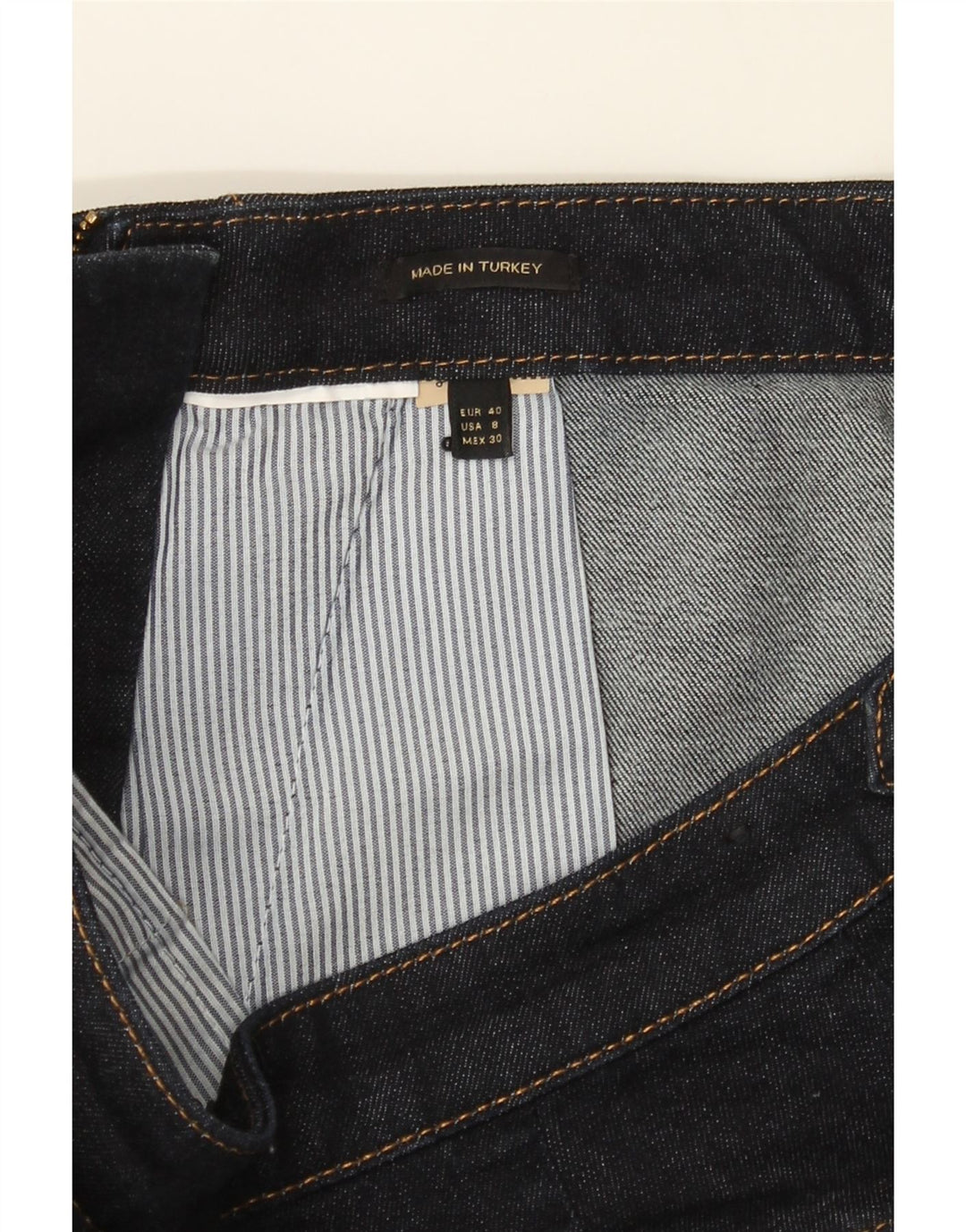MASSIMO DUTTI Womens Straight Jeans EU 40 Medium W30 L28 Navy Blue Vintage Massimo Dutti and Second-Hand Massimo Dutti from Messina Hembry 