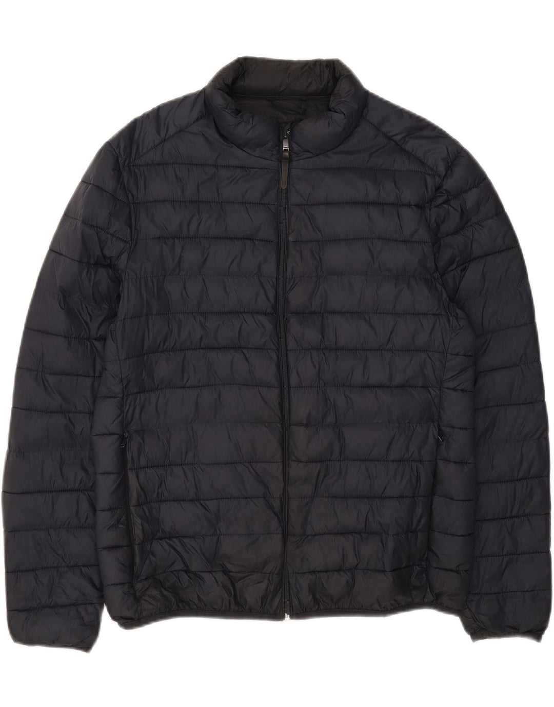 ZARA Mens Padded Jacket UK 40 Large Navy Blue Nylon Vintage Zara and Second-Hand Zara from Messina Hembry 