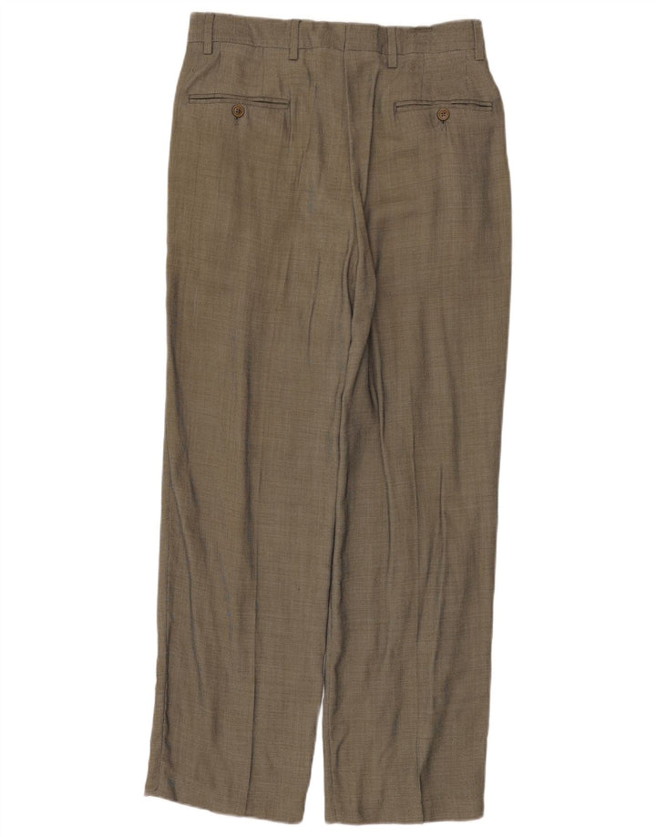 Zara Mens Pegged Suit Trousers EU 40 Medium W31 L30 Grey Check Rayon
