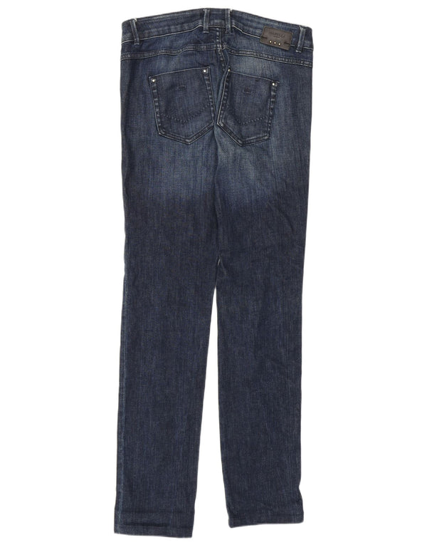 Jeans slim regolari da donna Marella UK 10 piccoli W30 L31 cotone blu