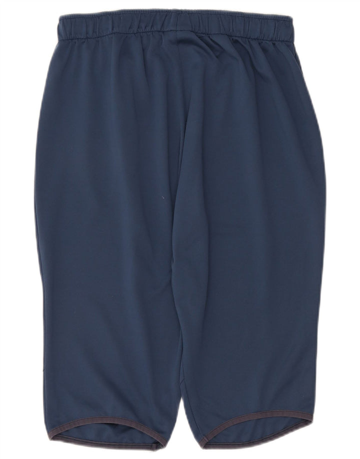 Joma Mens Graphic Bermuda Sport Shorts Large  Navy Blue Polyester