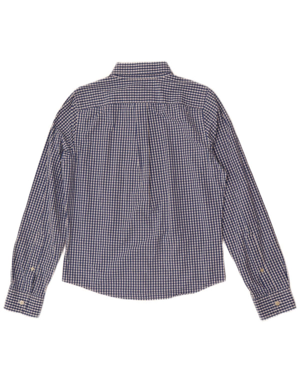 Abercrombie & Fitch Mens Muscle Shirt Small Blue Gingham