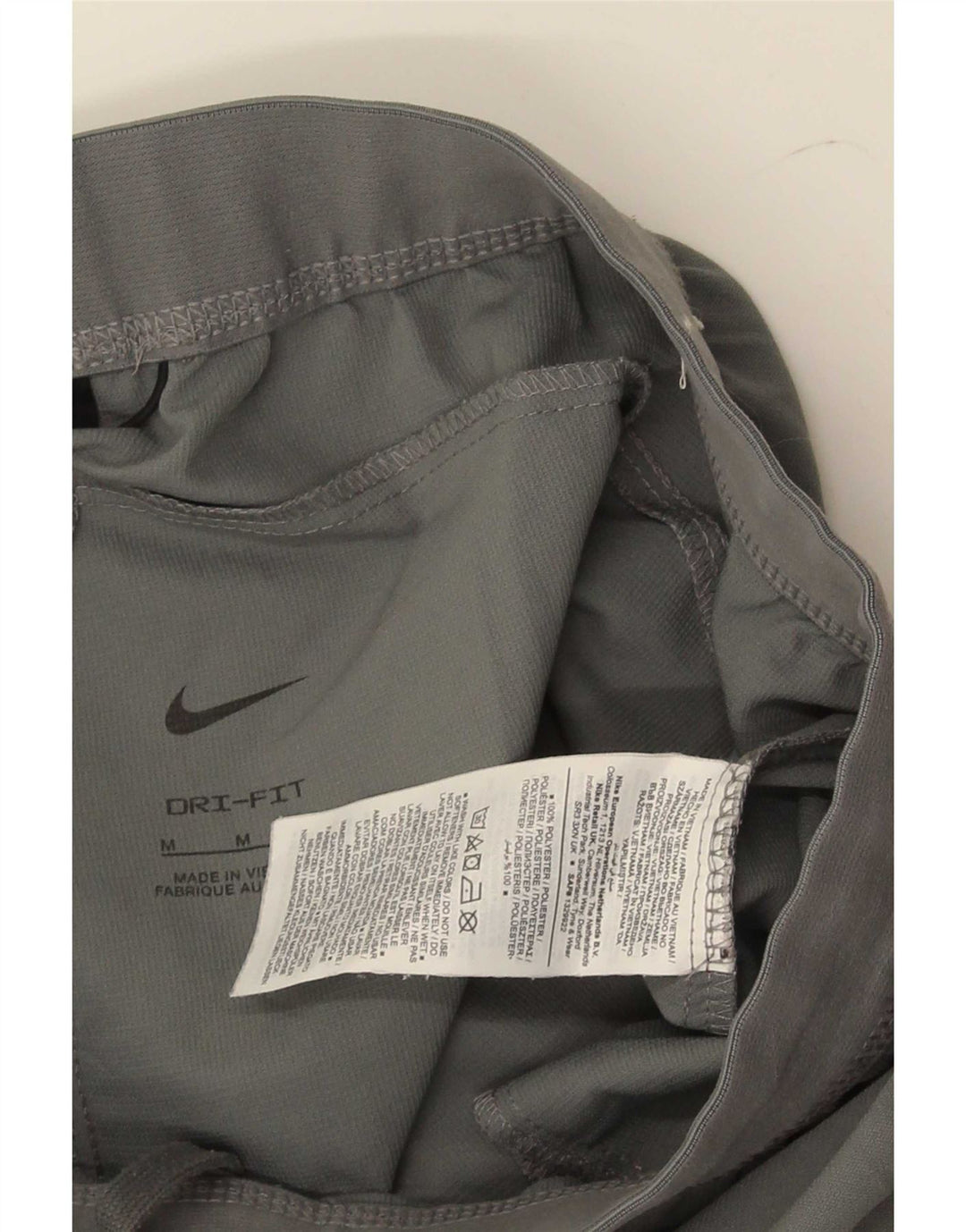 Nike Mens Dri Fit Tracksuit Trousers Medium Grey Polyester