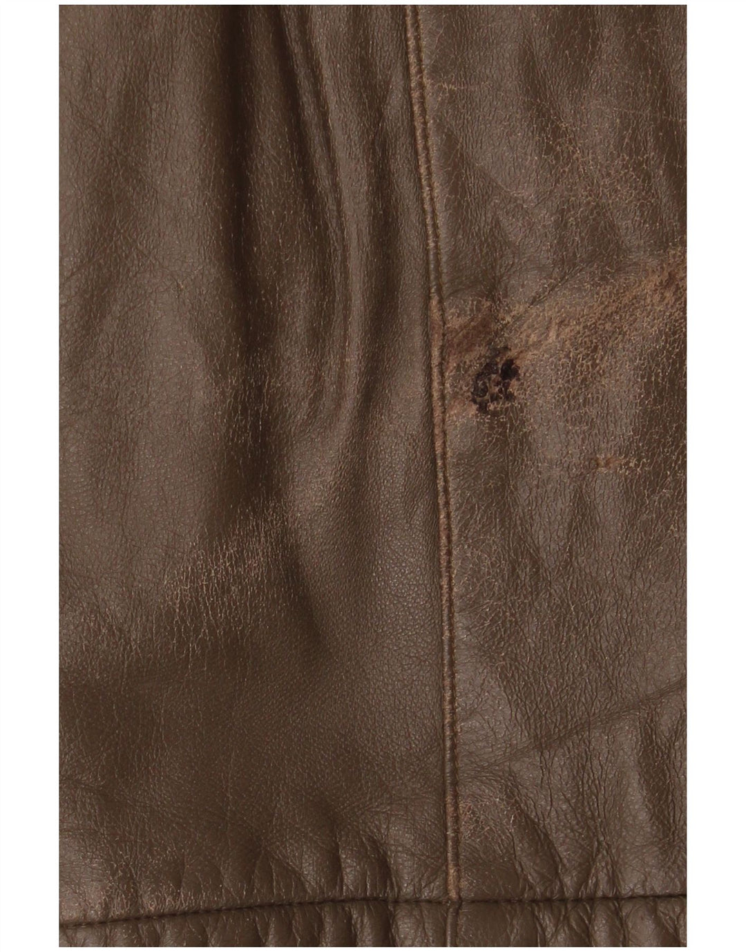 Vintage Mens Leather Jacket IT 52 XL Brown Leather